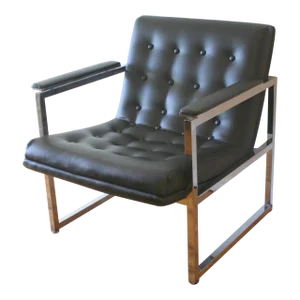 Mid Century Modern Milo Baughman Style Armchair