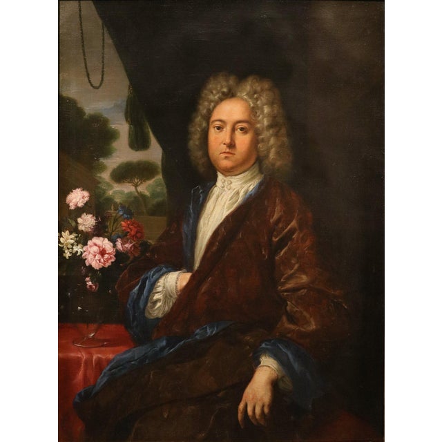 Workshop of Anton Raphael Mengs, Portrait of a Gentleman, 1760, Oil on Canvas For Sale - Image 12 of 16
