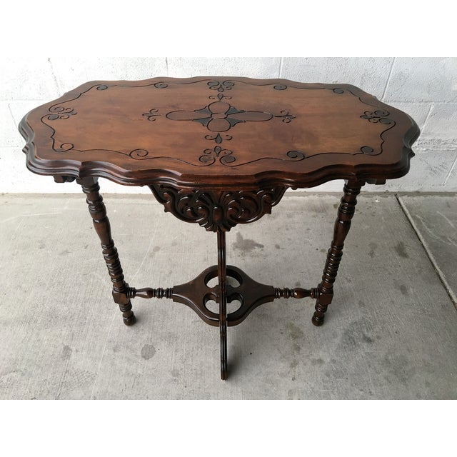 Antique Spindle Leg Parlor Table Chairish