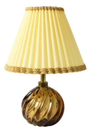 Murano Glass Ball Table Lamp from Venini, 1950s