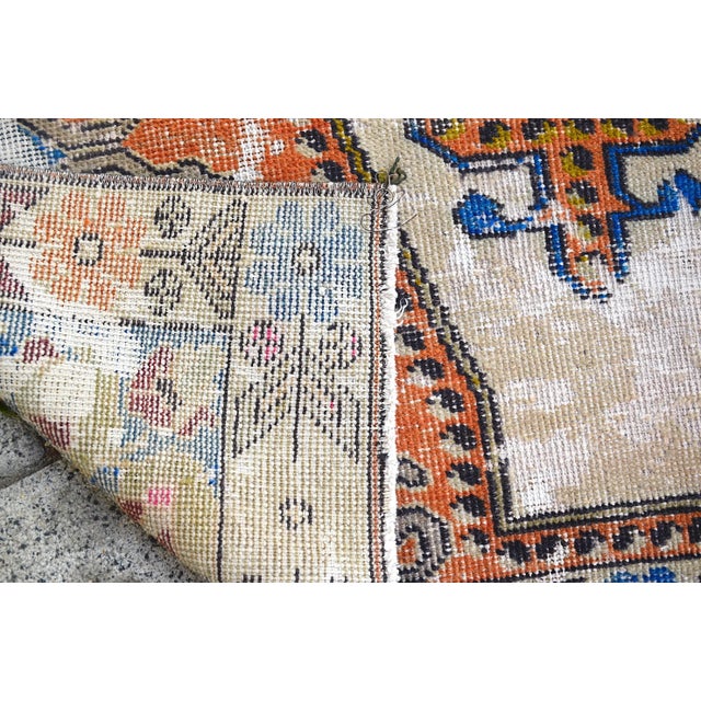 Boho Decor Wool Vintage Area Rug For Sale - Image 10 of 11