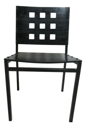 1990s Michael Graves Design Kron Prototype Stacking Concept Chair Square Pilon