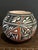 Pueblo Indian Art Late 20th Century Acoma Pueblo Polychrome Pottery Seed Jar by C. Estevan - New Mexico - 5"x5" For Sale - Image 4 of 10