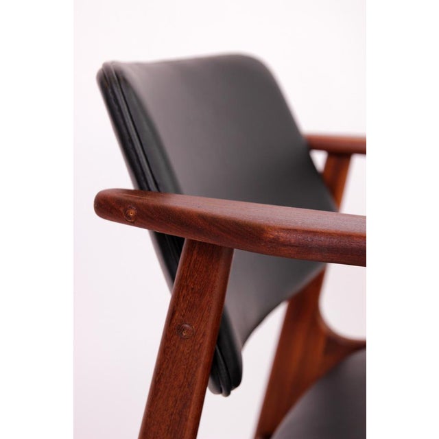 Black Vintage Lene Dining Chairs by Arne Vodder, 1960s, Set of 6 For Sale - Image 8 of 10