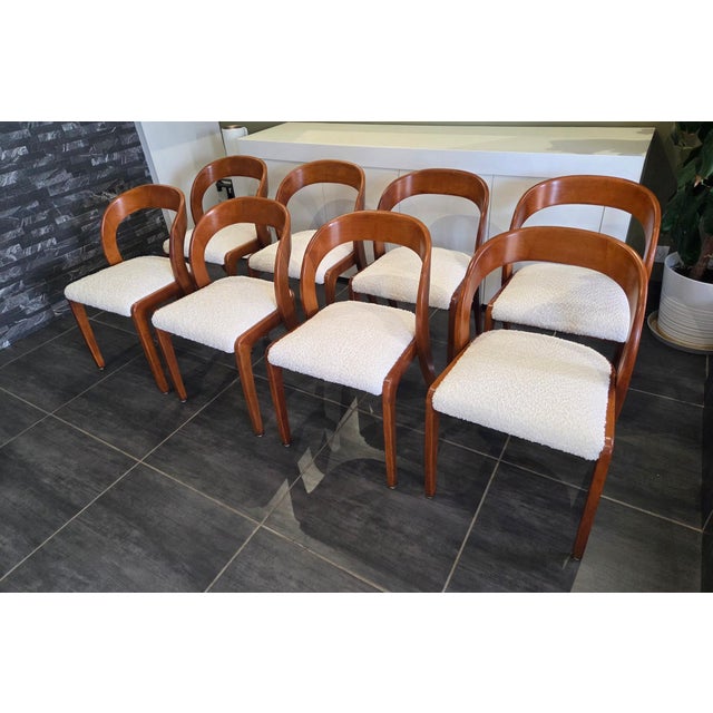 Vintage Gondola Chairs from Baumann, France, 1970s, Set of 8 For Sale - Image 18 of 18