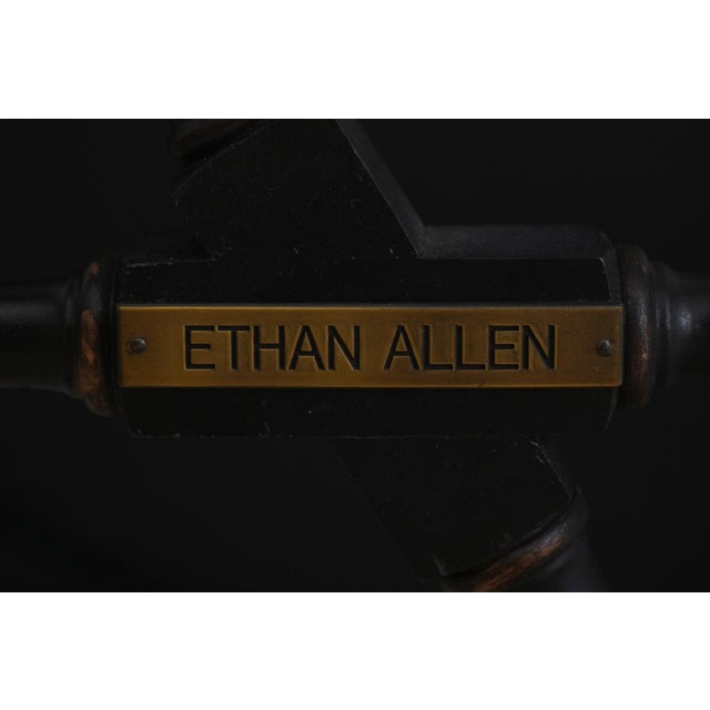 Ethan Allen Chinoiserie Decorated Bamboo Form Coffee Table For Sale - Image 14 of 14