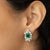 Platinum earrings set with two GIA certified fine Colombian emeralds weighing 2.66 carats and 30 marquis cut and 4 round...