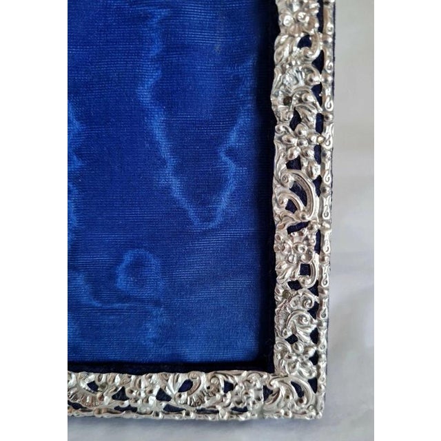 Antique Art Nouveau Sterling Silver Photograph Frame, 1904 For Sale - Image 10 of 13