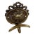 Antique Louis XVI French Cast Brass Wall Coat Hook Neoclassical Urn Ribbons For Sale
