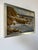 Coastal Modern Coastal Ocean Landscape Oil on Board Painting, Silver Wood Frame For Sale - Image 3 of 12