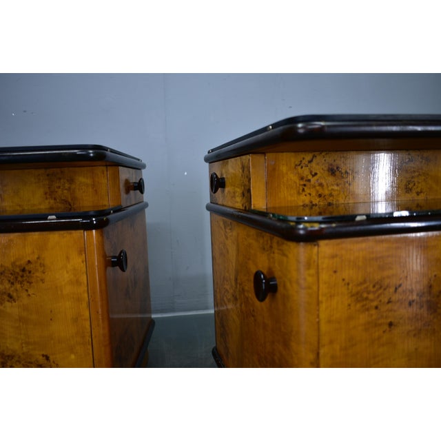Bedside Tables by Jindrich Halabala, Former Czechoslovakia, 1940s, Set of 2 For Sale - Image 14 of 18