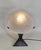1920s French Art Deco Wrought Iron & Frosted Glass Table Lamp by A. Calmels & Muller Freres - 1920s France For Sale - Image 5 of 12