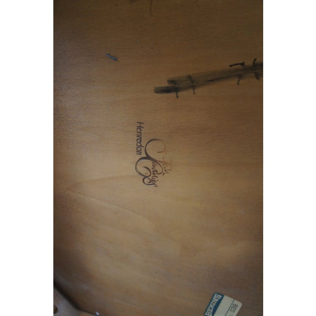 1970s Henredon Four Centuries French Country Rectangular Oak End Table For Sale - Image 9 of 12