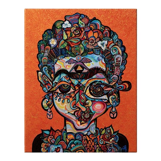 Alexander Arshansky Cubist Painting "Frida to My People" For Sale