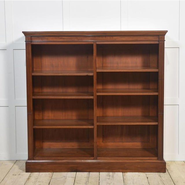 Wood Vintage Mahogany Open Bookcase For Sale - Image 7 of 10