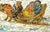 Winter Scene of Couple in a Sleigh by David Burliuk For Sale - Image 4 of 8