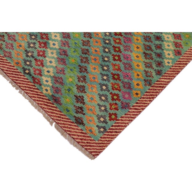 Boho Chic Balochi Cecilia Hand Knotted Wool Rug - 3'4'' X 5'1'' For Sale - Image 4 of 10