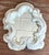 Glass Vintage Plaster Molded Mirror After Serge Roche For Sale - Image 7 of 12