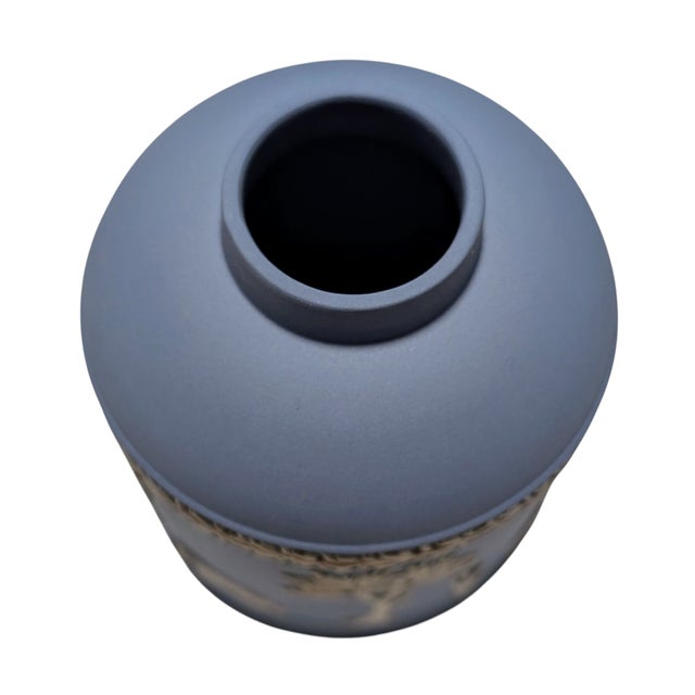 1990s 1990s Wedgwood Jasperware Tea Caddy For Sale - Image 5 of 6