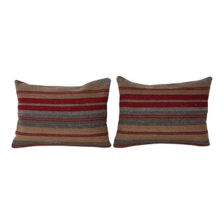 Handwoven Kilim Pillow Cover - A Pair For Sale