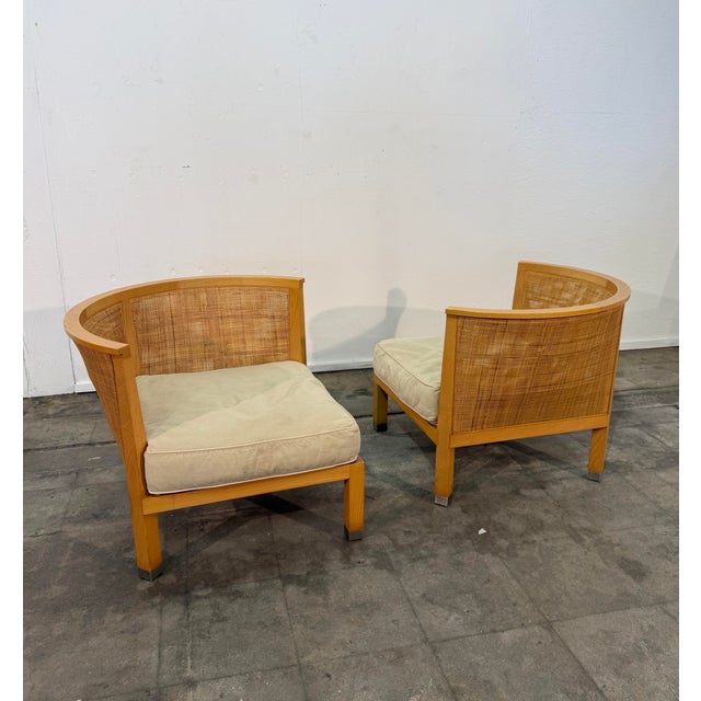 Traditional Pair of “Mozart” Lounge Chairs by Antonio Citterio for Flexform, Italy For Sale - Image 3 of 10