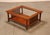 High Quality American Made Cherry Spindle Coffee Table with Inset Glass Top