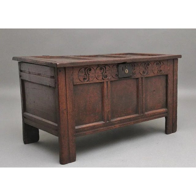 Oak Coffer, 1720 For Sale - Image 9 of 11