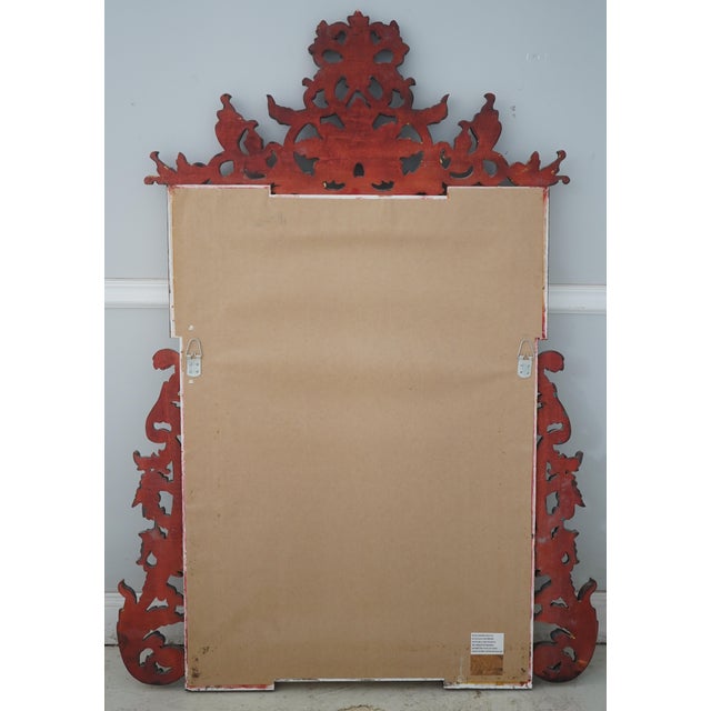 Large Italian Rococo Style Ornate Gold Finish Mirror For Sale - Image 10 of 10