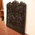 Decorate a fireplace or kitchen hearth with this elegant antique French iron fireback, crafted circa 1760. The rectangular...
