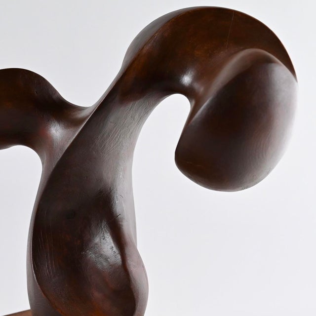 1981 Mario Dal Fabbro Biomorphic Wooden Sculpture, Signed For Sale In Washington DC - Image 6 of 7