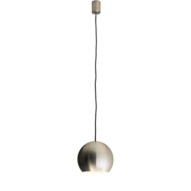 Brushed Aluminum Model 7394 Pendant Lamp from Gebrüder Cosack, 1970s For Sale