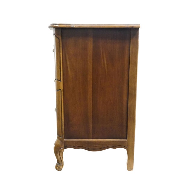 Bassett Furniture Cherry Country French Provincial 65" Triple Dresser 190-2-A371 For Sale - Image 9 of 12
