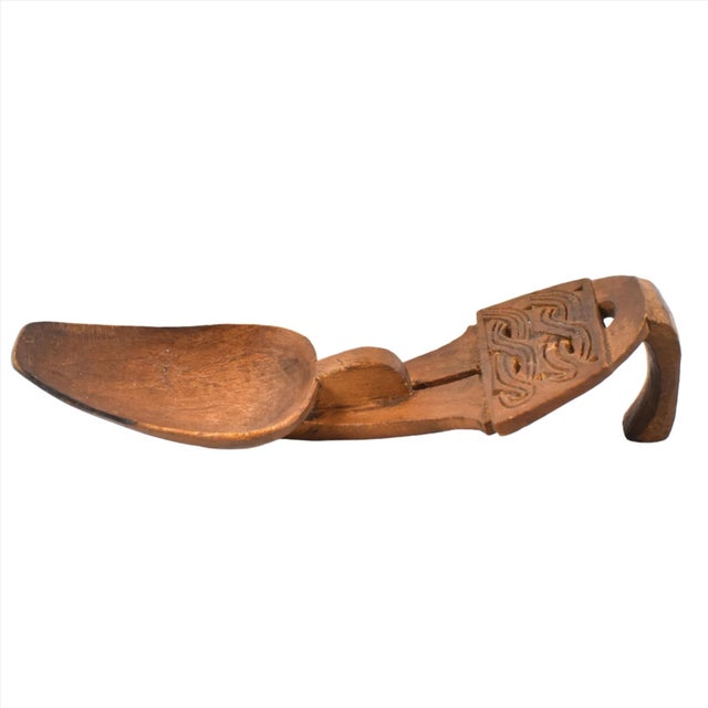 Early 20th Century Oromo Ethiopian Wood Spoon For Sale - Image 4 of 7