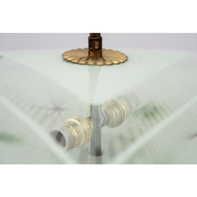 1940s Pendant Light in the style of Pietro Chiesa for Fontana Arte, 1940s For Sale - Image 5 of 8