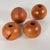 Spherical Pearwood Candleholders attributed to Bottega Ghianda for Hermès, 1970s, Set of 4 For Sale - Image 4 of 14