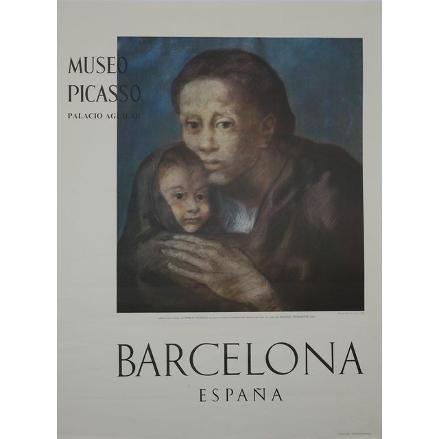 Mère et Enfant Au Fichu Poster after Pablo Picasso For Sale