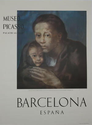 Mère et Enfant Au Fichu Poster after Pablo Picasso