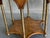 Vintage Art Deco Burl Wood & Églomisé Glass Accent Table With Brass Details For Sale - Image 9 of 12