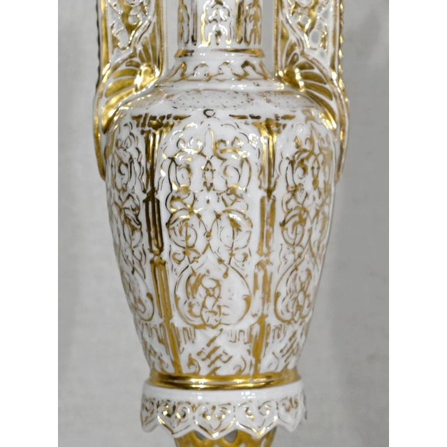 Ceramic Porcelain Vases, Paris, Late 19th Century, Set of 2 For Sale - Image 7 of 17