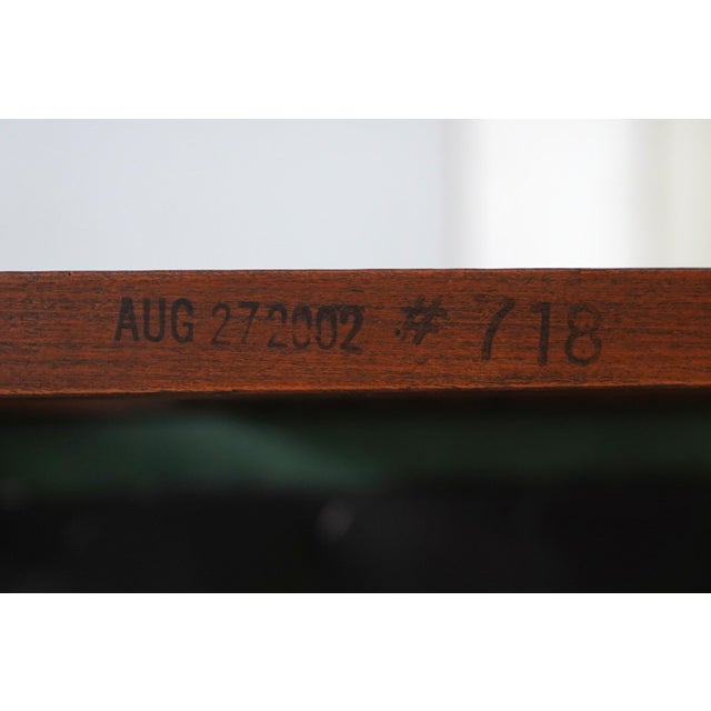Stickley Mission Cherry Leather Bench For Sale - Image 15 of 16
