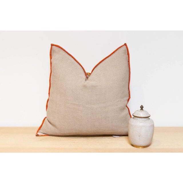 Glass Chavi Rajasthani Embroidered Decorative Pillow For Sale - Image 7 of 8