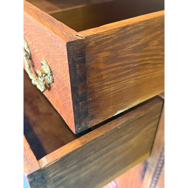 Brown Late 19th Century Victorian Tiger Oak Sideboard / Buffet For Sale - Image 8 of 12