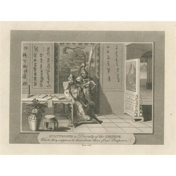 Stratford, The Deity Quante-Cong or Shangdi, First Ruler of China, 1808, Engraving For Sale