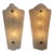 Pair of Modern Frosted Murano Glass Sconces For Sale