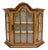 Vintage Walnut and Glass Wall Hanging Display Cabinet, 1950s For Sale