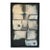 Geometric Raku Clay Tiles Mounted and Framed Wall Sculpture - 47x30 For Sale