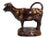 Brown Glazed English Staffordshire Cow Creamer For Sale - Image 13 of 13