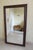 Large Rectangular Beveled Mirror, Wooden Frame, 1970s, in Very Good conditions. Designed 1970 to 1979