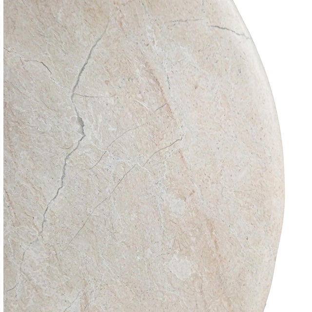 2020s Hand-Carved Marble Disk on Stand, 24 Inches, Indonesia, Contemporary For Sale - Image 5 of 18