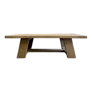Reclaimed Elm Wood Coffee Table For Sale